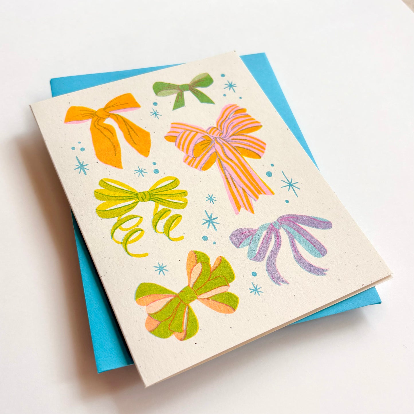 Bright Bows Greeting Card