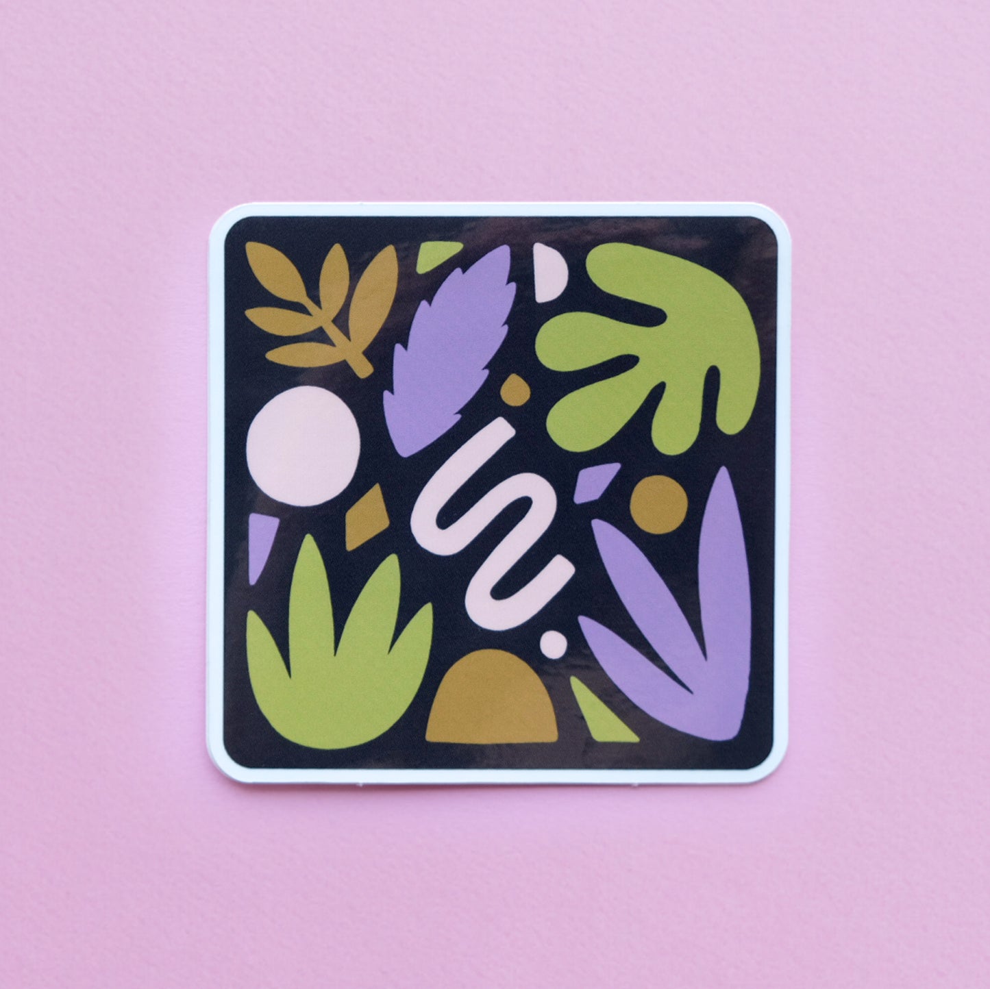 Leafy Shapes Sticker