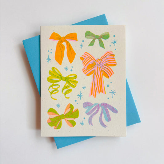 Bright Bows Greeting Card